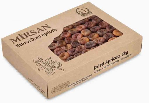 5kg Carton box dried apricots sun, natural