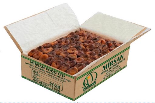 Mirsan Gida Natural Sun Dried Apricot 12.5kg Bulk Natural Sun Dried Apricot doypack carton box foam tray pet tup  200g_250g_300g_400g_500g_600g_doypak_kuru_kayısı Gün Kurusu Malatya
