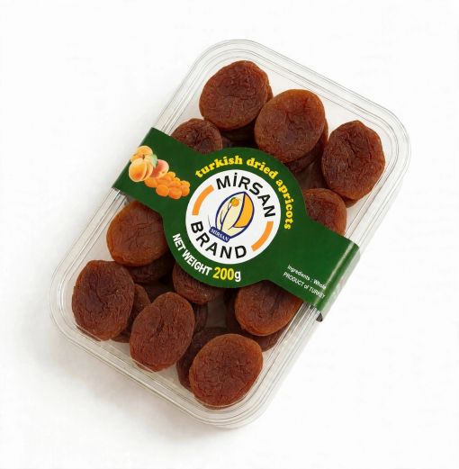 Mirsan Gida Natural Sun Dried Apricot 250g PET Tub Gun Kurusu Natural Sun Dried Apricot doypack carton box foam tray pet tup  200g_250g_300g_400g_500g_600g_doypak_kuru_kayısı Gün Kurusu Malatya